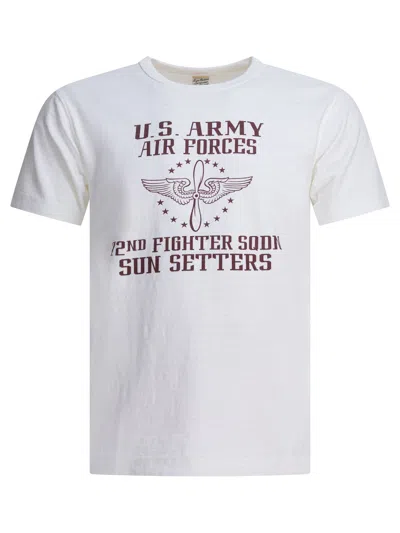 BUZZ RICKSON'S BUZZ RICKSON'S WHITE COTTON T-SHIRT
