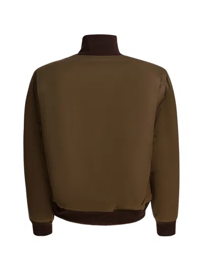 Buzz Rickson's Patch-pocket Bomber Jacket In Brown