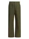 Buzz Rickson's Cotton Poplin Cargo Pants Trousers Green In Green