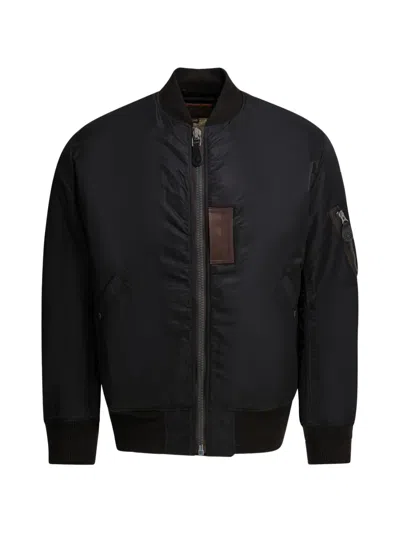 Buzz Rickson's Patched Bomber Coat In Black