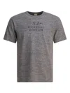 Buzz Rickson's Printed Crew-neck T-shirt In Gray