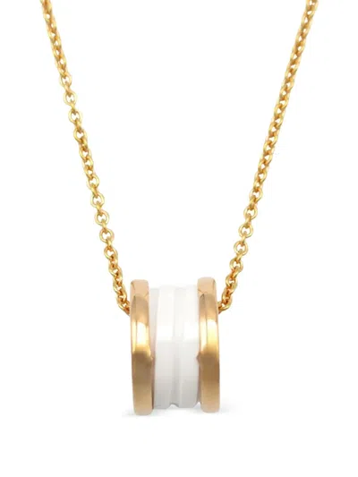 Pre-owned Bvlgari 10's 18kt Rose Gold B.zero1 Necklace