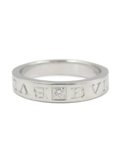 Pre-owned Bvlgari 10's 18kt White Gold B-zero1 Diamond Ring