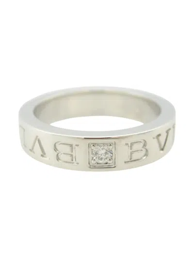 Pre-owned Bvlgari 10's 18kt White Gold B-zero1 Diamond Ring