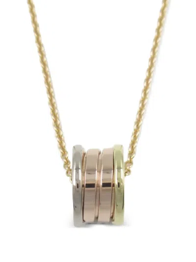 Pre-owned Bvlgari 10's 18kt Yellow Gold B-zero Perfect Mistake Necklace In 金色