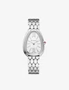 Bvlgari 103361 Serpenti Seduttori Stainless Steel And Diamond Quartz Watch In Stainless Steel