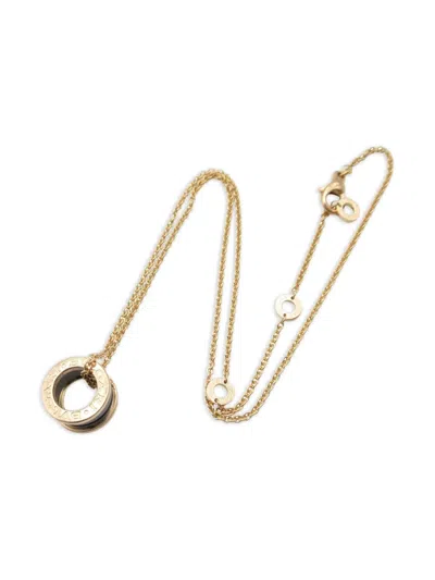 Pre-owned Bvlgari 10s 18k Rose Gold B-zero 1 Necklace