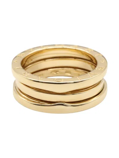 Pre-owned Bvlgari 10s 18k Yellow Gold B-zero1 Ring