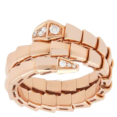 Bvlgari 18 Kt Rose Gold Serpenti Viper Ring