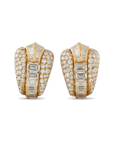 Pre-owned Bvlgari 18k 12.00 Ct. Tw. Diamond Earring (authentic Pre-loved)