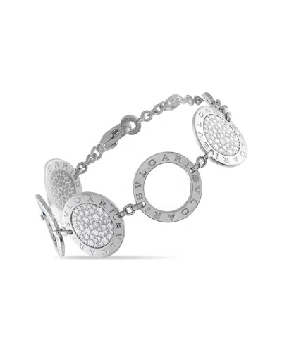 Bvlgari 18k 1.80 Ct. Tw. Diamond Bracelet (authentic Pre-loved) In Gray