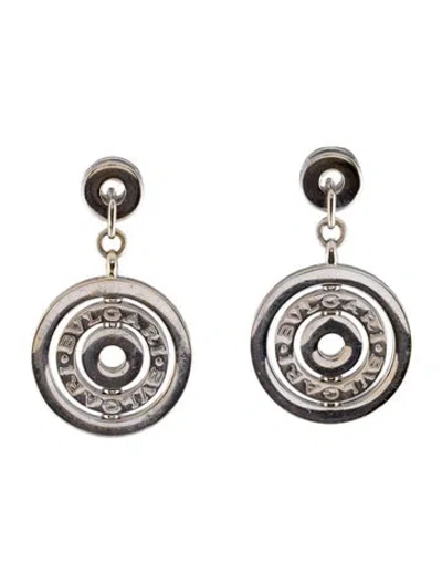 Pre-owned Bvlgari 18k Astrale Cerchi Drop Earrings In Multi