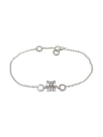 Pre-owned Bvlgari 18k White Gold B-zero1 Bracelet