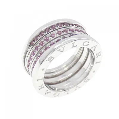 Pre-owned Bvlgari (18k) Band Ring () In White