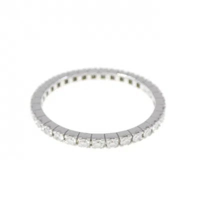 Pre-owned Bvlgari (18k) Band Ring () In White