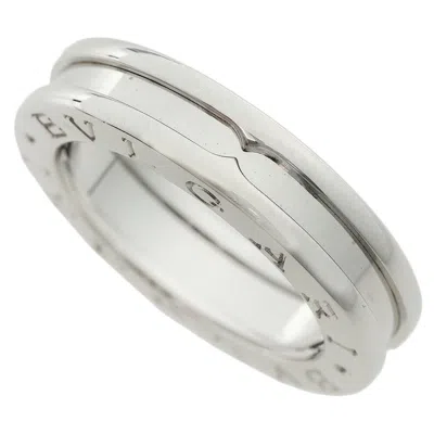 Pre-owned Bvlgari (18k) Band Ring () In White