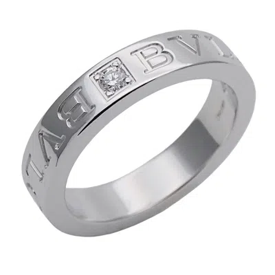 Pre-owned Bvlgari (18k) Band Ring () In White