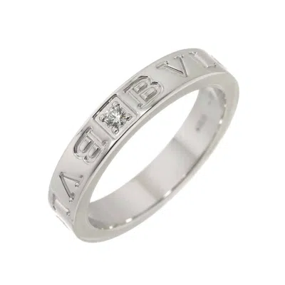 Pre-owned Bvlgari (18k) Band Ring () In White