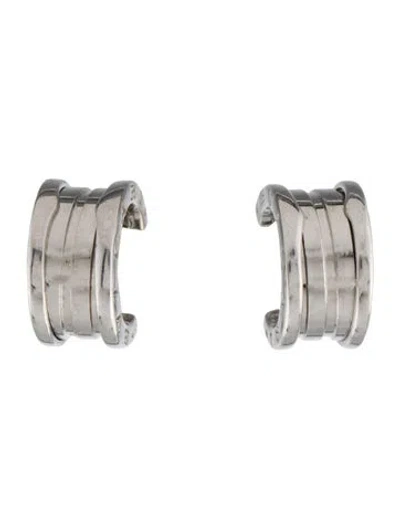 Pre-owned Bvlgari 18k B.zero1 Hoop Earrings In Multicolor