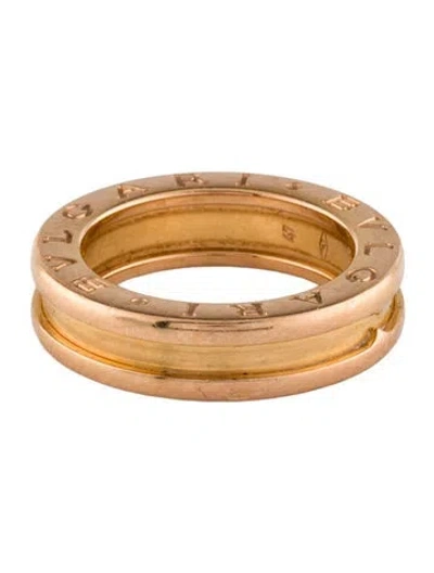 Pre-owned Bvlgari 18k B.zero1 Ring In Multi