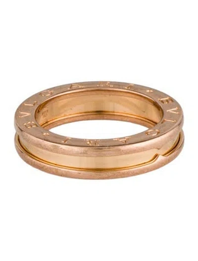 Pre-owned Bvlgari 18k B.zero1 Ring In Multi