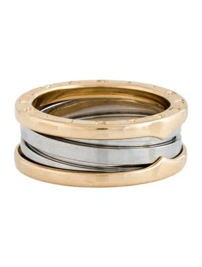 Pre-owned Bvlgari 18k B.zero1 Ring In Multicolor