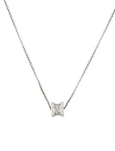 Pre-owned Bvlgari 18k Diamond B.zero1 Necklace, 17" In Multi