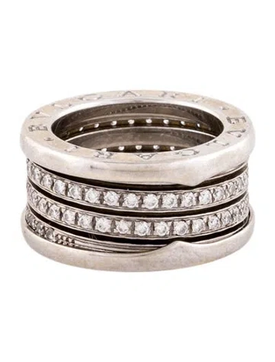 Pre-owned Bvlgari 18k Diamond B.zero1 Ring In Multi