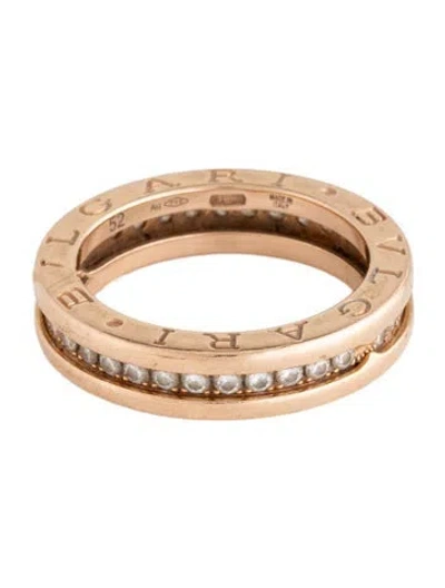Pre-owned Bvlgari 18k Diamond B.zero1 Ring In Multicolor