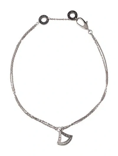 Pre-owned Bvlgari 18k Diamond Divas' Dream Bracelet, 7.5" In Multicolor