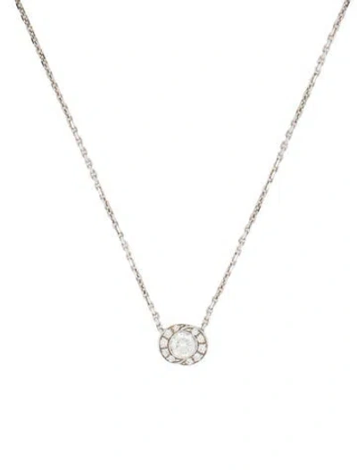 Pre-owned Bvlgari 18k Diamond Incontro D'amore Slide Pendant Necklace, 17.5" In Multi