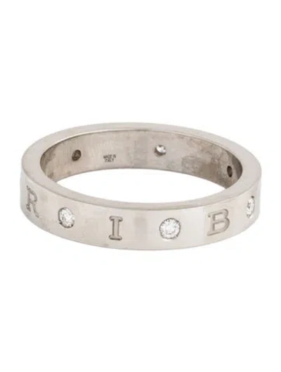 Pre-owned Bvlgari 18k Diamond Roman Sorbets Ring In Multi