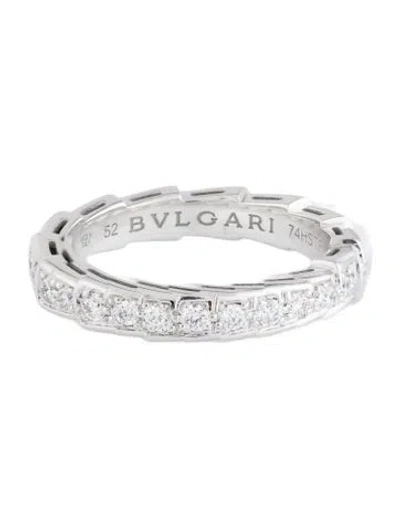 Pre-owned Bvlgari 18k Diamond Serpenti Viper Ring In Multi