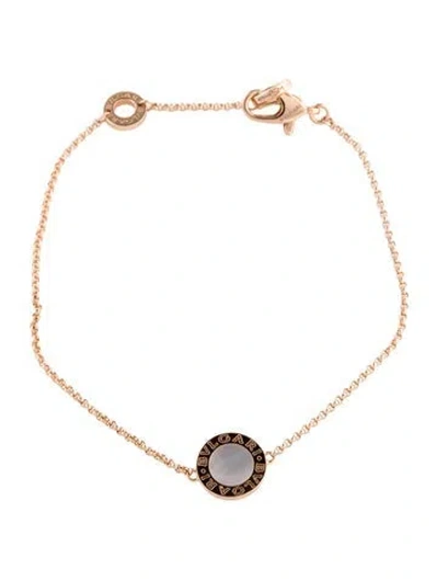 Pre-owned Bvlgari 18k Mother Of Pearl   Bracelet, 6.75" In White