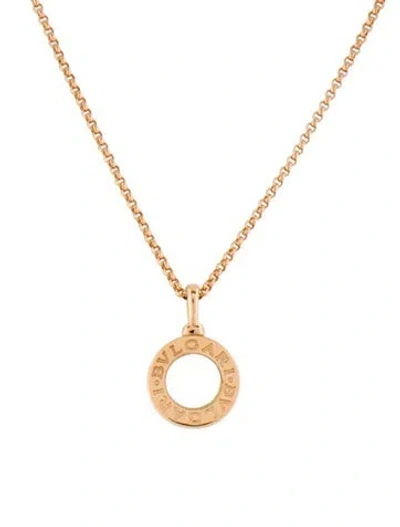 Pre-owned Bvlgari 18k Mother Of Pearl   Necklace, 17.25" In Multi