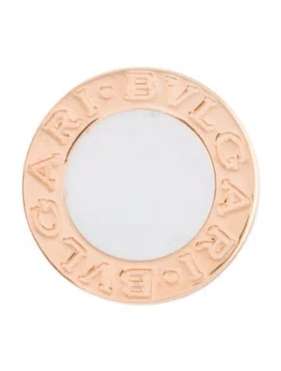 Pre-owned Bvlgari 18k Mother Of Pearl Single Stud Earring In Multi