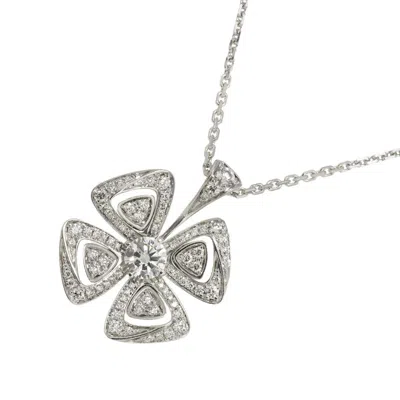 Pre-owned Bvlgari (18k) Necklace () In White