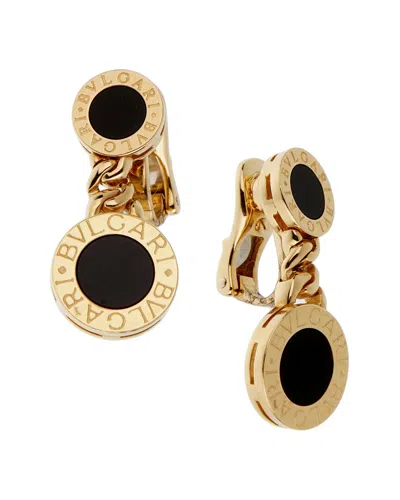 Bvlgari 18k Onyx Earrings (authentic Pre-loved) In Multi