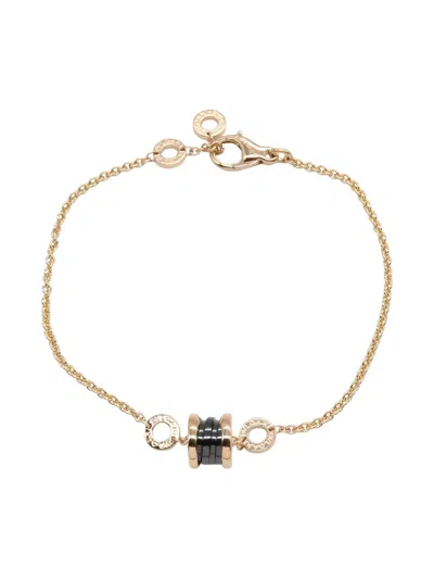 Pre-owned Bvlgari 18k Rose Gold B-zero1 Bracelet In Pink
