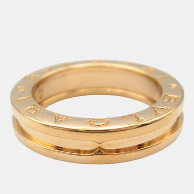 Pre-owned Bvlgari 18k Rose Gold B-zero1 Ring Eu 48