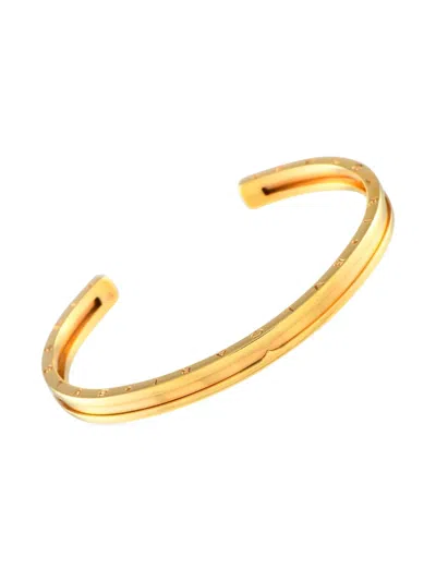 Pre-owned Bvlgari 18k Rose Gold B.zero1 Bracelet In 粉色