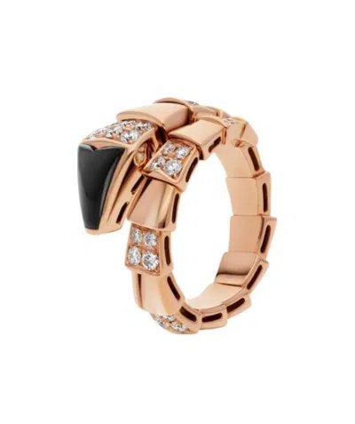 Bvlgari 18k Rose Gold Ring In Yellow