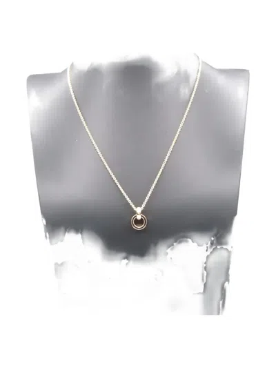 Pre-owned Bvlgari 18k Rose Gold Roman Sorbet Ruby And Sapphire Necklace