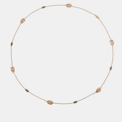 Pre-owned Bvlgari 18k Rose Gold Serpenti Long Necklace