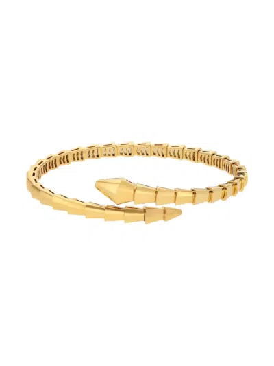 Pre-owned Bvlgari 18k Rose Gold Serpenti Viper Bracelet