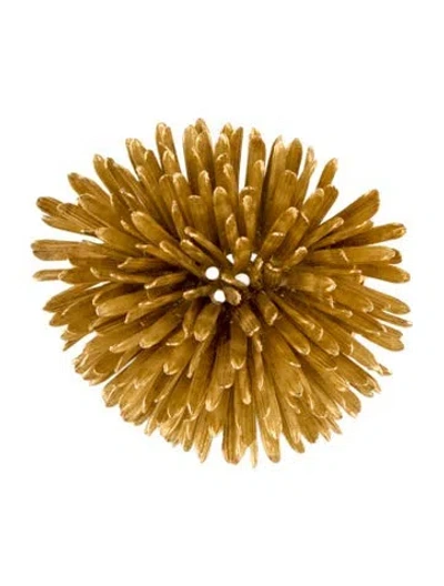 Pre-owned Bvlgari 18k Sea Urchin Brooch In Multi