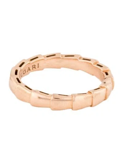 Pre-owned Bvlgari 18k Serpenti Viper Ring In Multi
