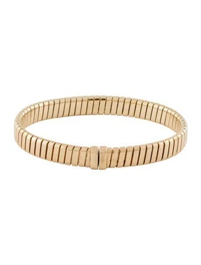 Pre-owned Bvlgari 18k Tubogas Cuff Bracelet, 6.5" In Multi