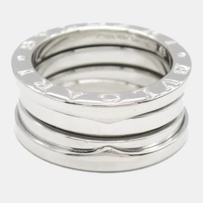 Pre-owned Bvlgari 18k White Gold B-zero 1 Ring Eu 49