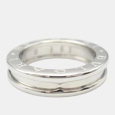 Pre-owned Bvlgari 18k White Gold B-zero 1 Ring Eu 50